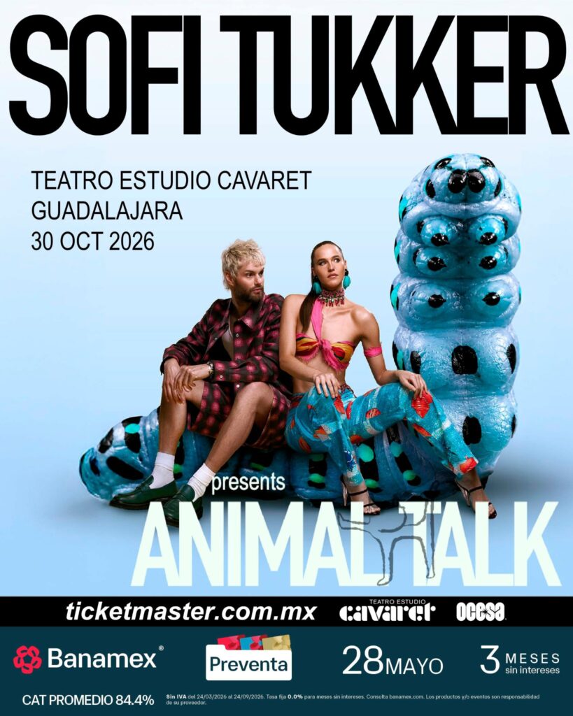 SOFI TUKKER GUADALAJARA 2026 TEATRO ESTUDIO CAVARET