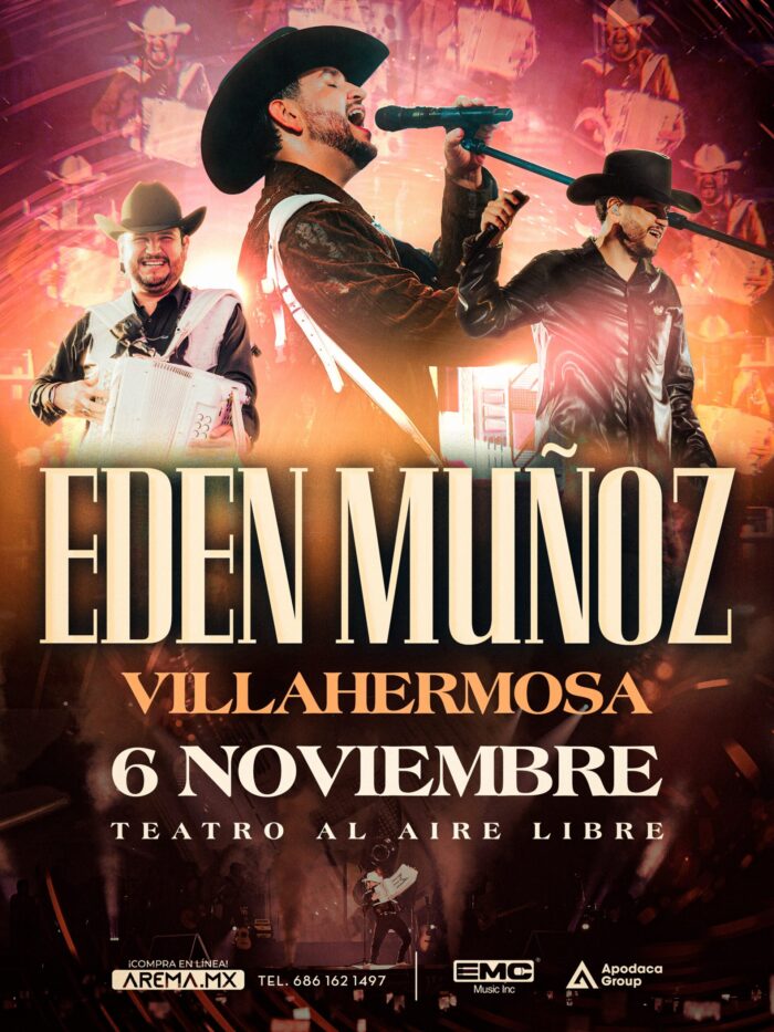 EDEN MUÑOZ VILLAHERMOSA 2026 TEATRO AL AIRE LIBRE PARQUE TABASCO