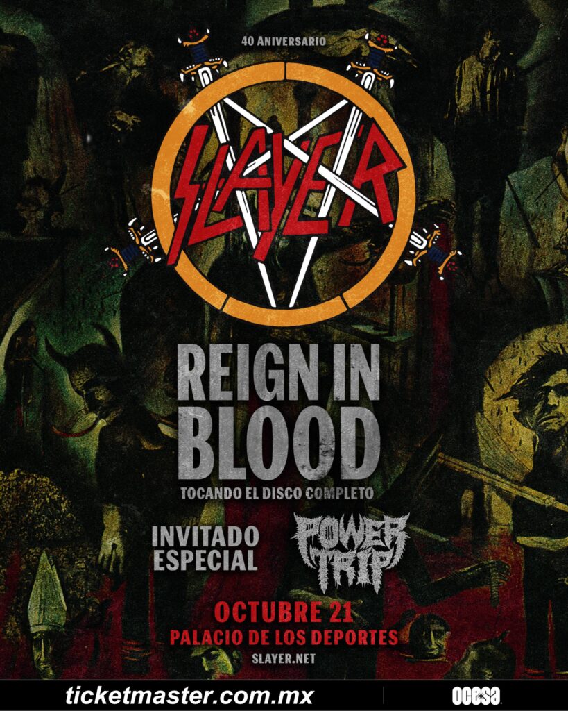 SLAYER CDMX 2026 PALACIO DE LOS DEPORTES