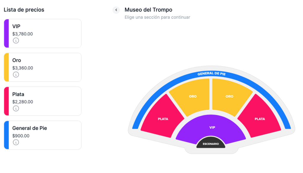 MAPA DE PRECIOS KANY GARCÍA TIJUANA 2026 AUDIORAMA EL TROMPO