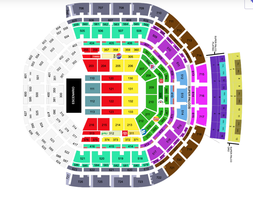 MAPA ARENA CDMX