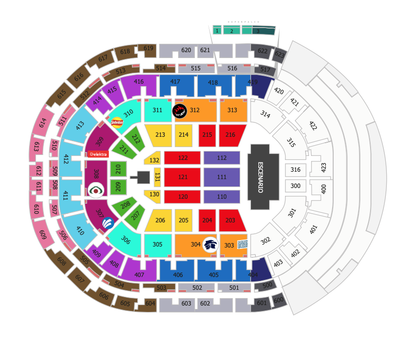 MAPA ARENA GUADALAJARA