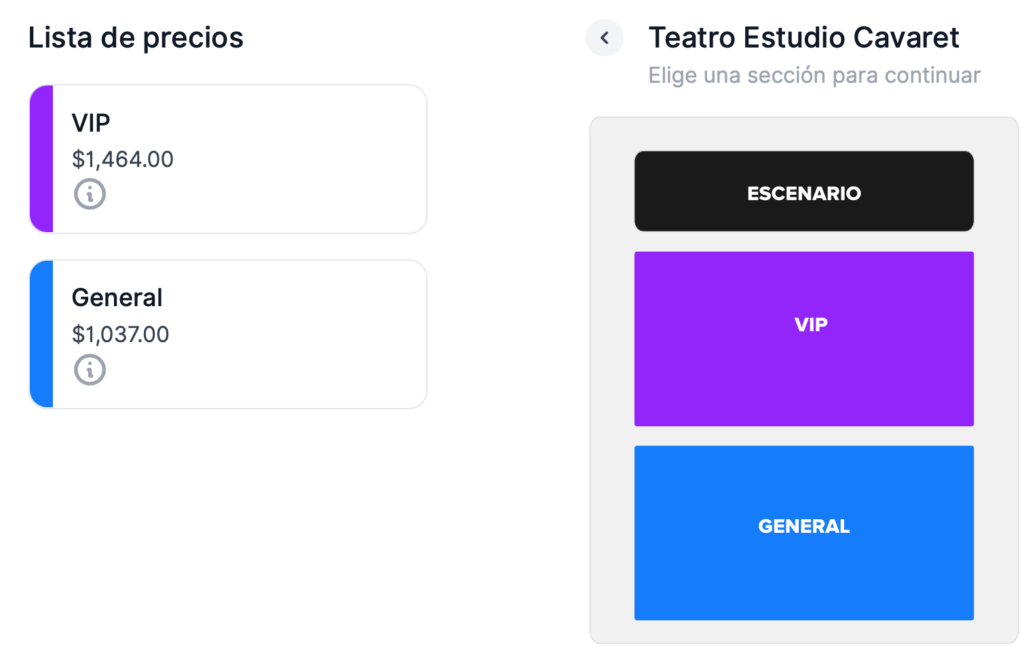 MAPA DE PRECIOS WESTCOL Y OVY ON THE DRUMS GUADALAJARA 2026 TEATRO ESTUDIO CAVARET