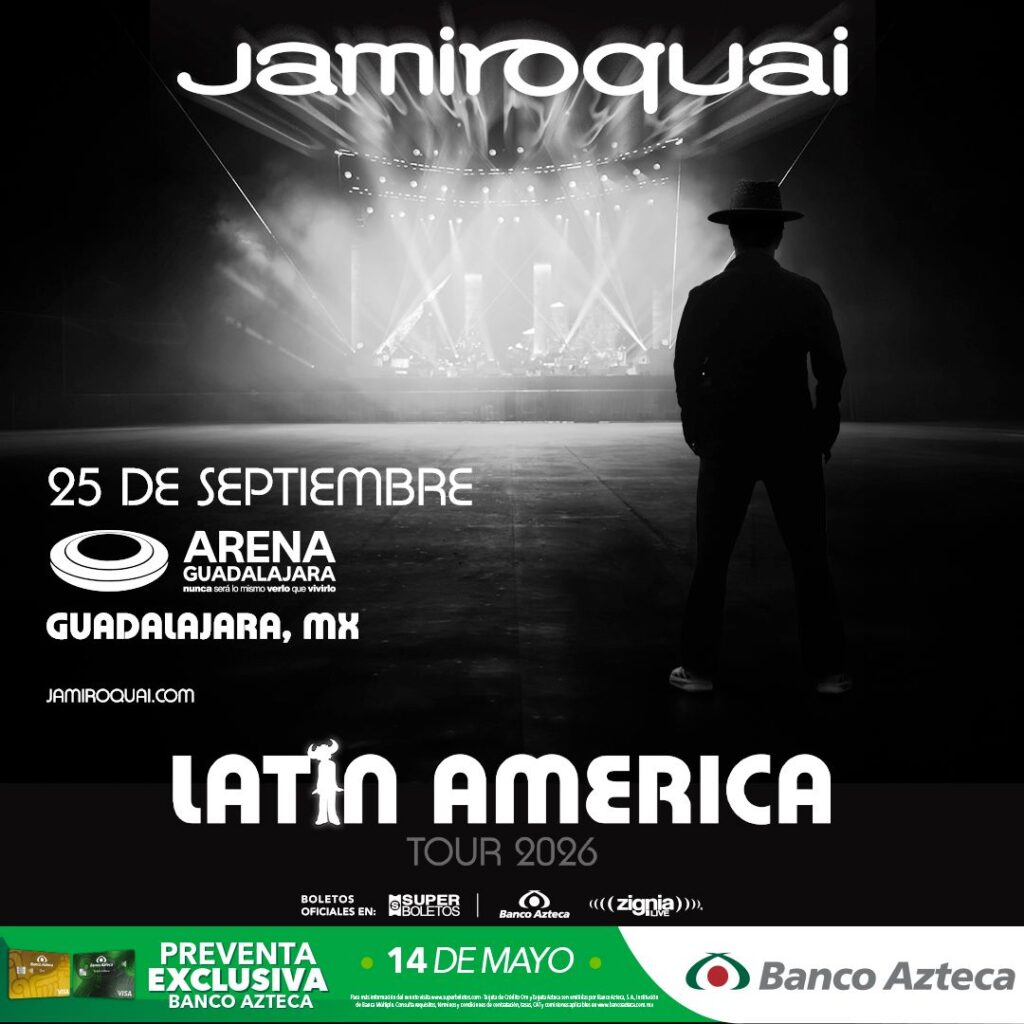 JAMIROQUAI GUADALAJARA 2026 ARENA GUADALAJARA