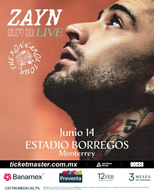 ZAYN GIVEAWAY 2026 ESTADIO BORREGOS