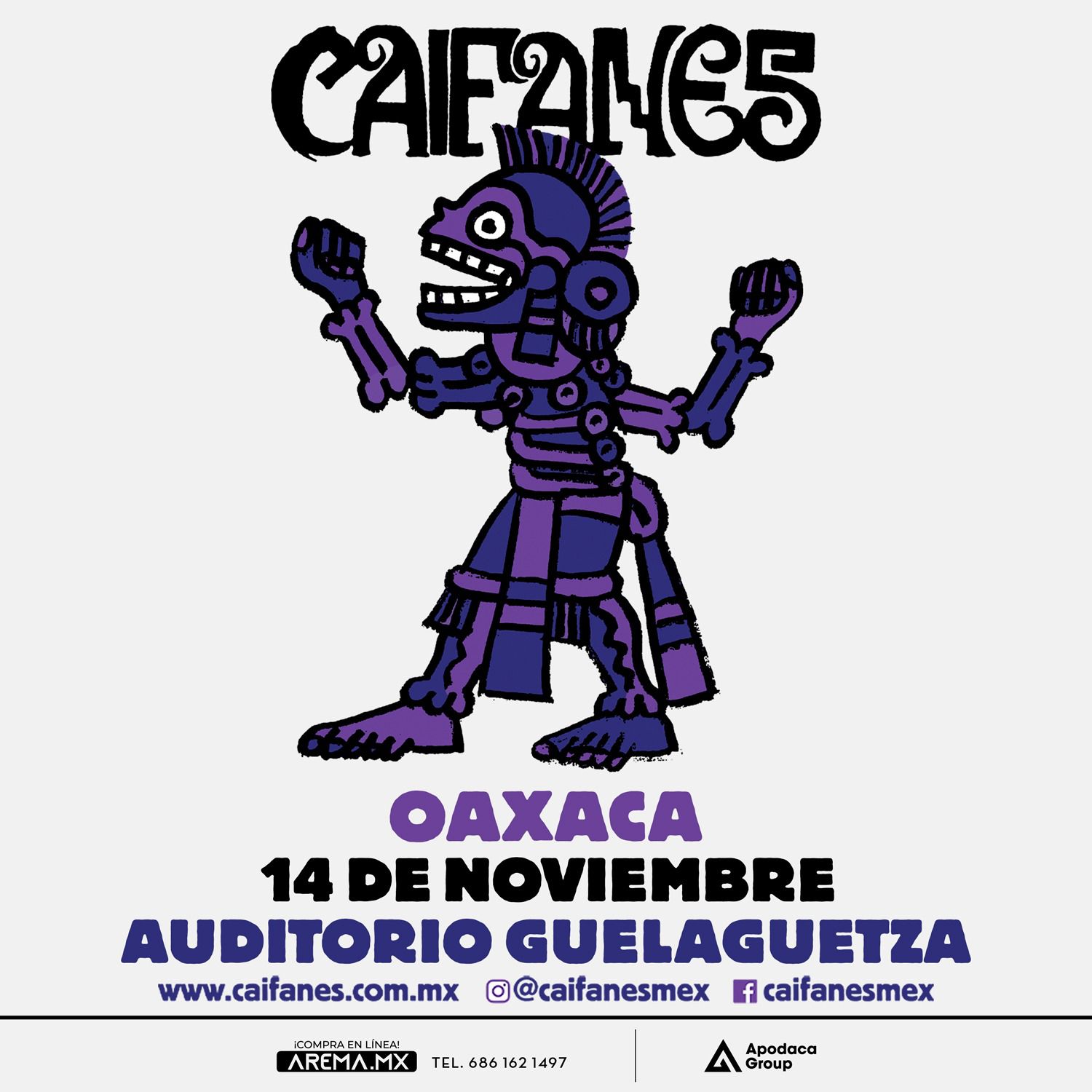 CAIFANES OAXACA 2026 AUDITORIO GUELAGUETZA