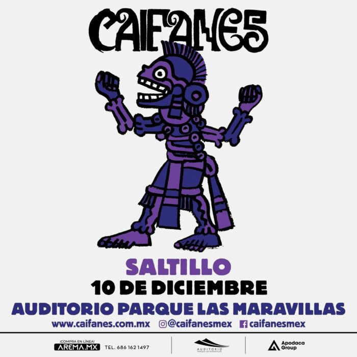 CAIFANES SALTILLO 2026 AUDITORIO PARQUE LAS MARAVILLAS