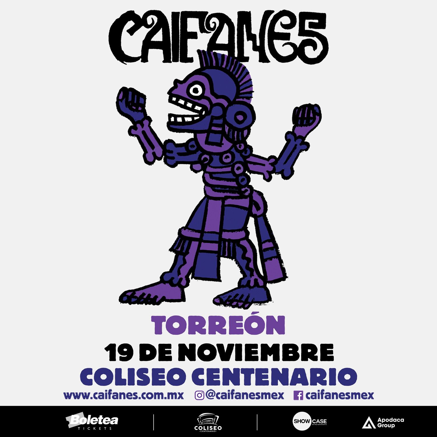 CAIFANES TORREÓN 2026 COLISEO CENTENARIO