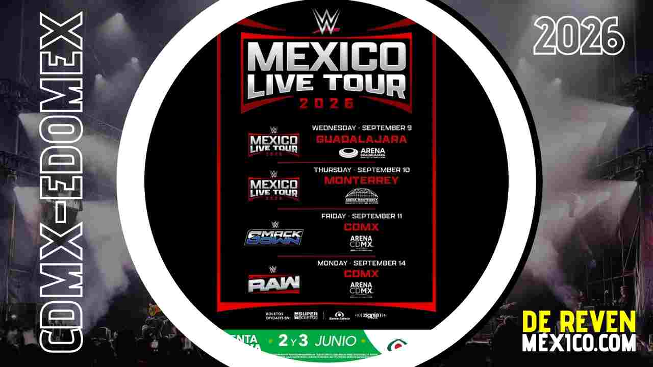 WWE MÉXICO LIVE TOUR ARENA CDMX 2026