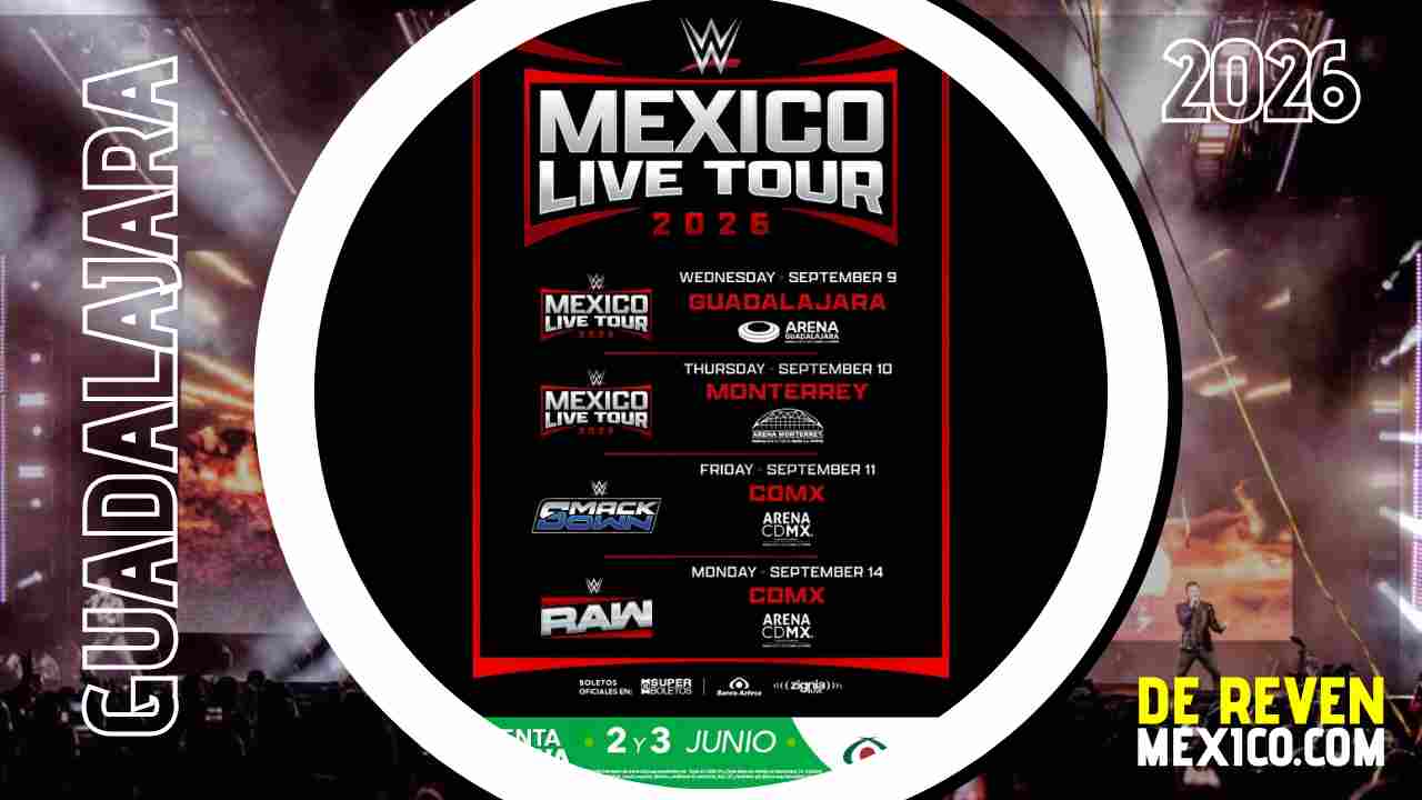 WWE MÉXICO LIVE TOUR ARENA GUADALAJARA 2026