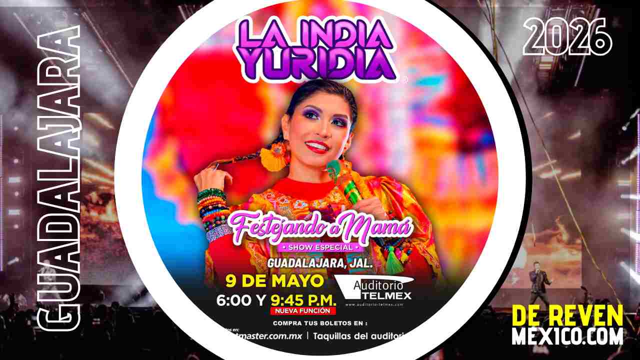 LA INDIA YURIDIA GUADALAJARA 2026 AUDITORIO TELMEX