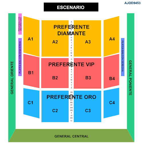 MAPA AUDITORIO JOSEFA ORTIZ DE DOMINGUEZ