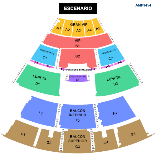 MAPA AUDITORIO METROPOLITANO PUEBLA