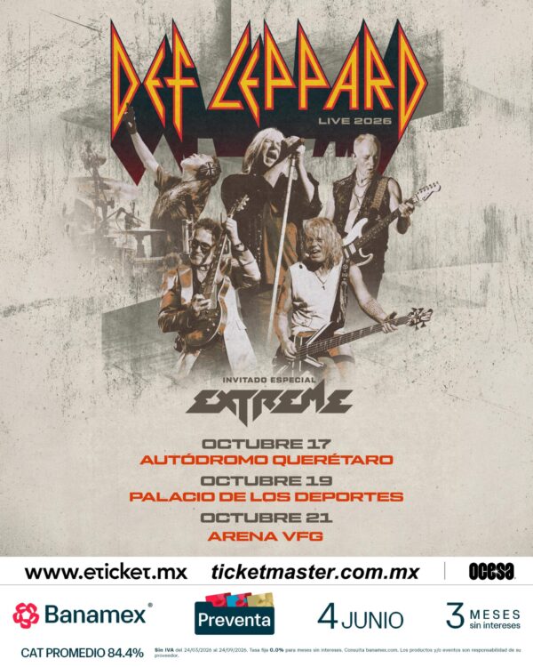 DEF LEPPARD QUERÉTARO 2026 AUTÓDROMO QUERÉTARO