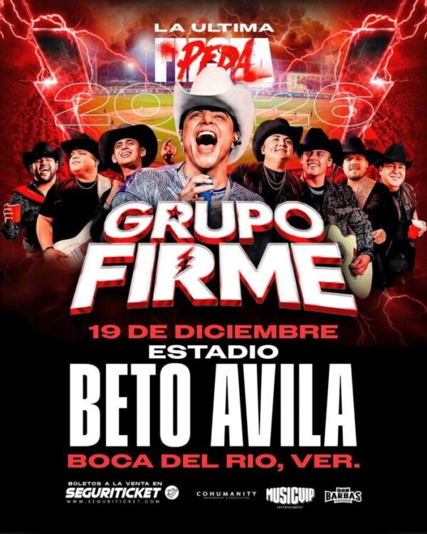 GRUPO FIRME VERACRUZ 2026 ESTADIO BETO ÁVILA