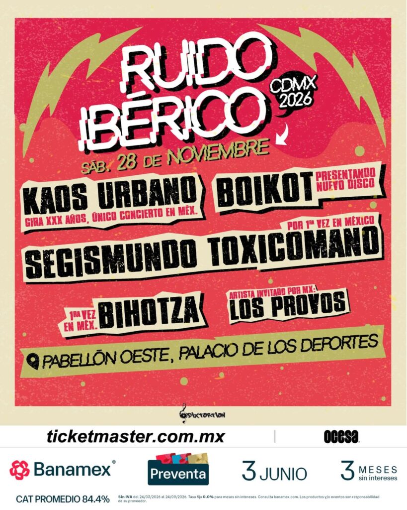RUIDO IBÉRICO CDMX 2026 PABELLÓN OESTE