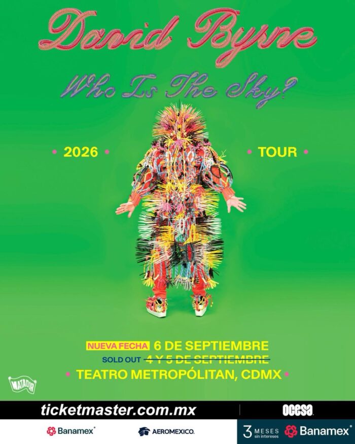 DAVID BYRNE CDMX 2026 TEATRO METROPÓLITAN