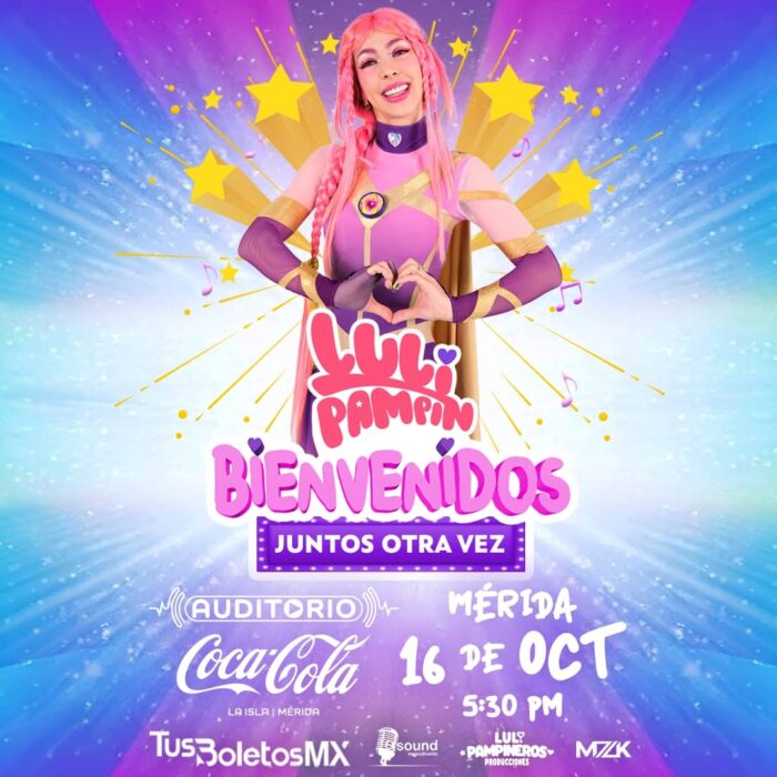 LULI PAMPIN MÉRIDA 2026 AUDITORIO COCA COLA LA ISLA