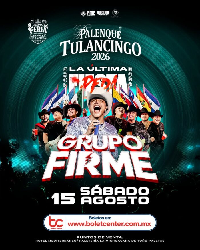 GRUPO FIRME PALENQUE TULANCINGO 2026 HIDALGO