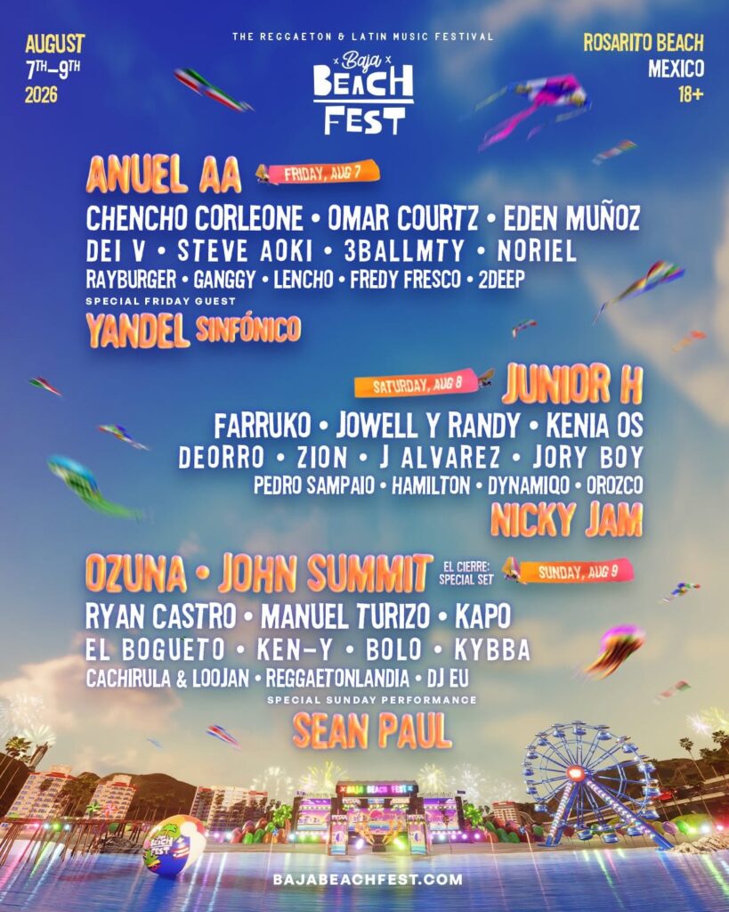BAJA BEACH FEST 2026 ROSARITO BAJA CALIFORNIA