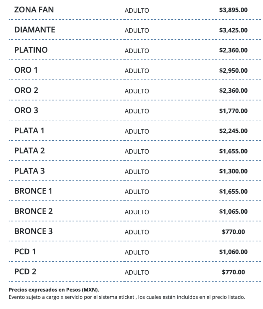 PRECIOS MIJARES SINFÓNICO ENSENADA 2026 ARENA VALLE DE GUADALUPE
