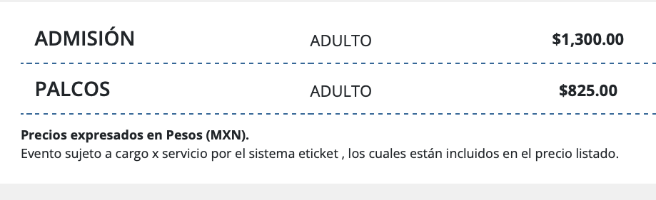PRECIOS MEME DEL REAL QUERÉTARO 2026 FORO ARPA