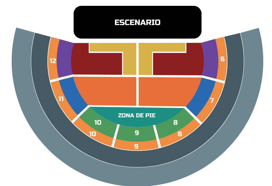 MAPA DE PRECIOS COMETA MEXICALI 2026 PLAZA DE TOROS CALAFIA