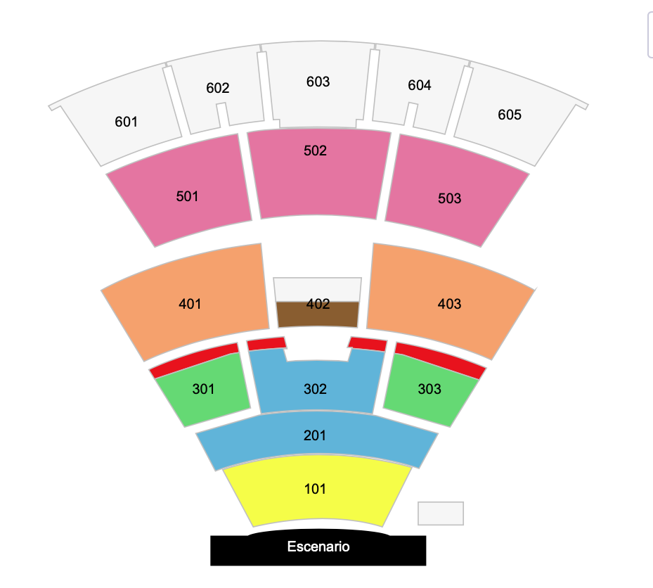 mapa Auditorio Metropolitano