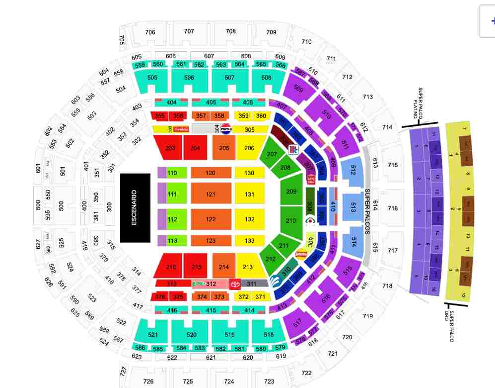 MAPA ARENA CDMX