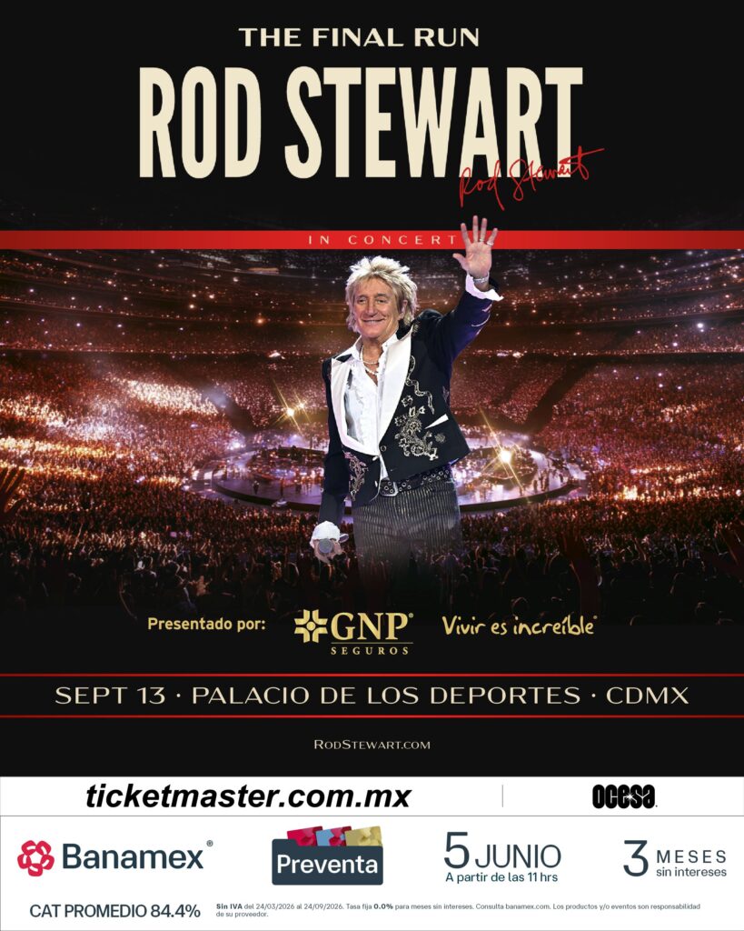 ROD STEWART CDMX 2026 PALACIO DE LOS DEPORTES