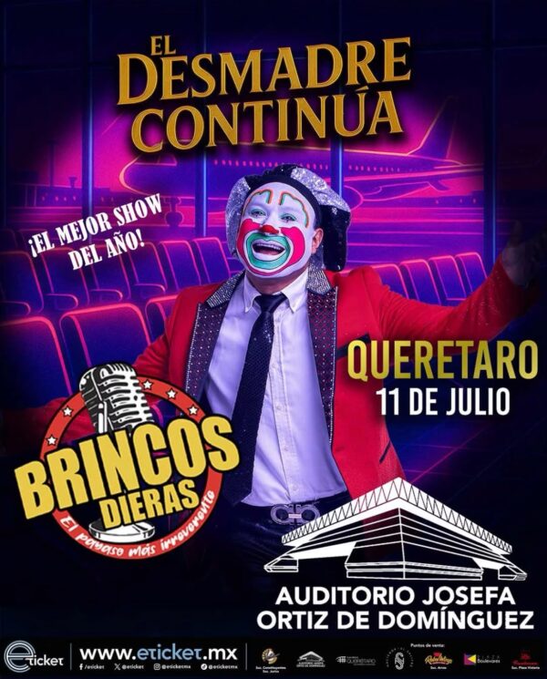 BRINCOS DIERAS QUERÉTARO 2026 AUDITORIO JOSEFA ORTÍZ
