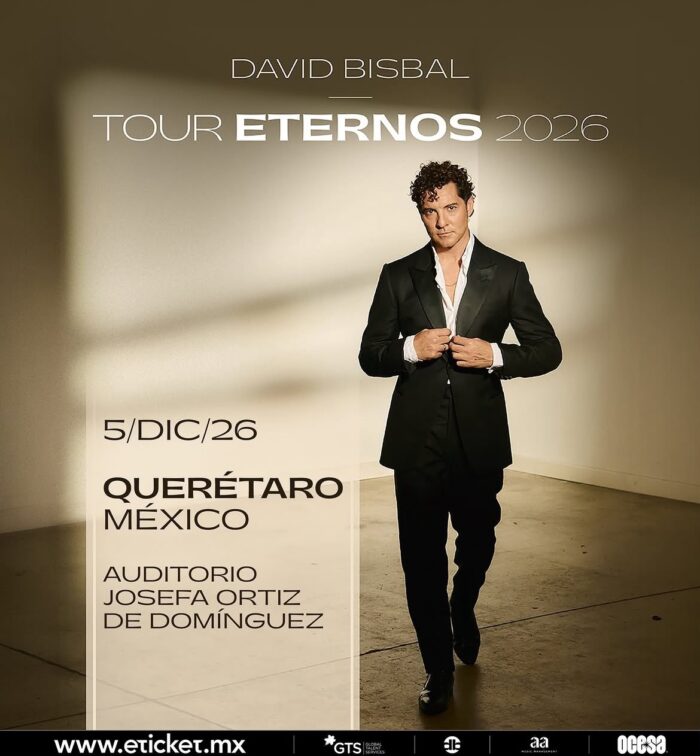 DAVID BISBAL QUERÉTARO 2026 AUDITORIO JOSEFA ORTÍZ