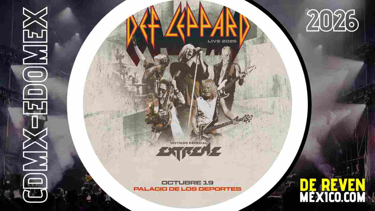 DEF LEPPARD CDMX 2026 PALACIO DE LOS DEPORTES