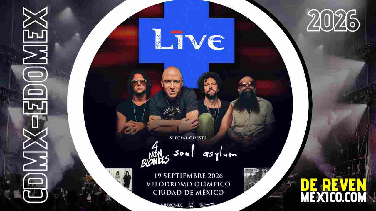 LIVE 4 NON BLONDES SOUL ASYLUM CDMX 2026 VELÓDROMO OLÍMPICO