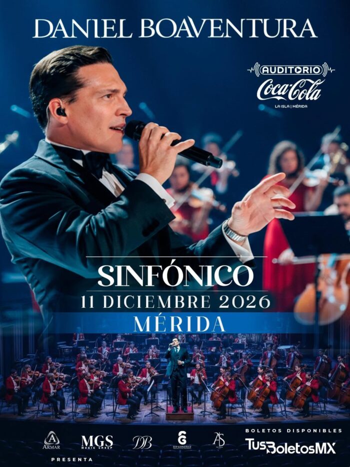 DANIEL BOAVENTURA MÉRIDA 2026 AUDITORIO COCA COLA LA ISLA