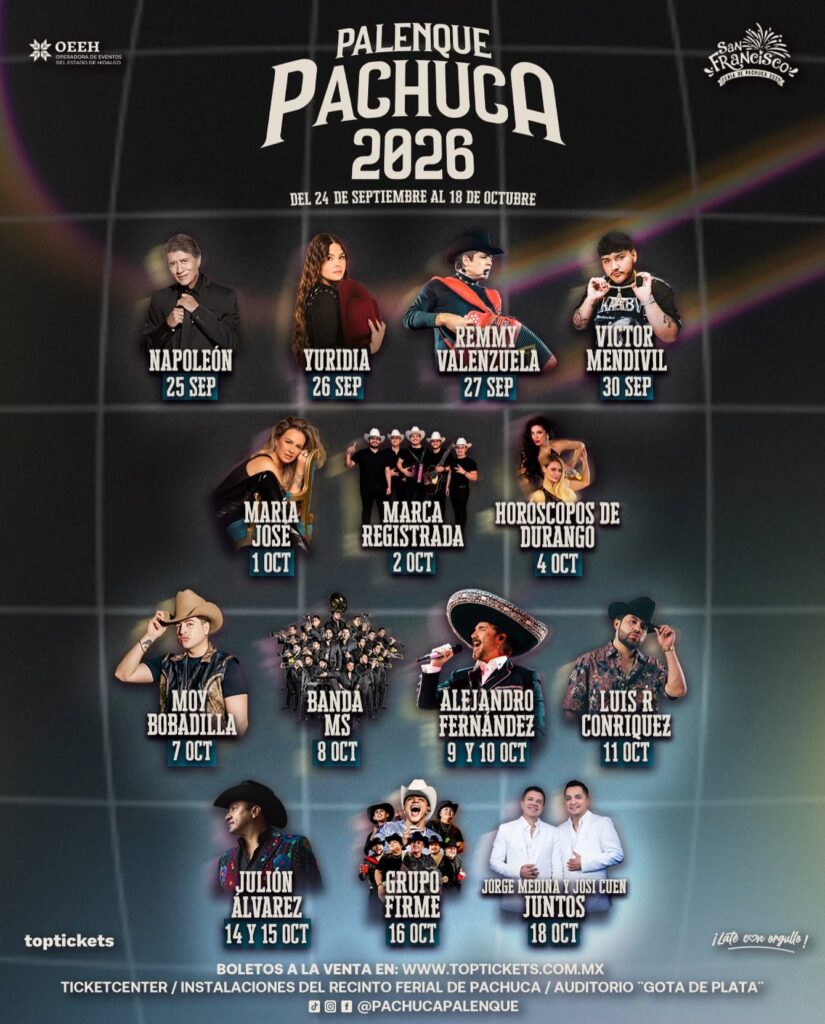 CARTELERA PALENQUE PACHUCA 2026