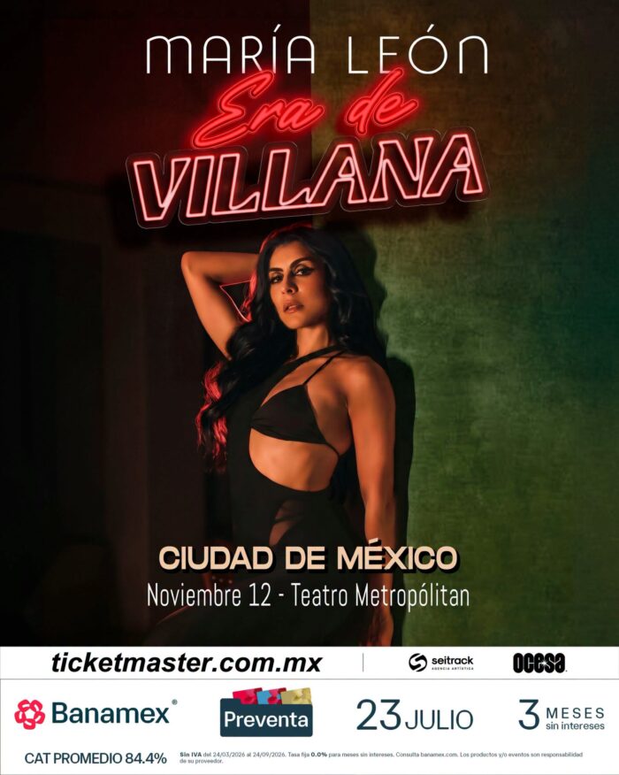 MARÍA LEÓN CDMX 2026 TEATRO METROPÓLITAN