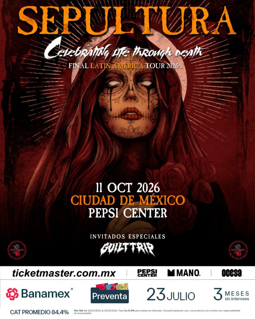 SEPULTURA CDMX 2026 PEPSI CENTER