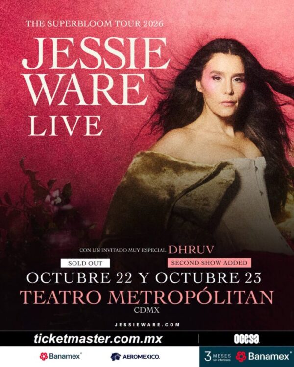JESSIE WARE CDMX 2026 TEATRO METROPÓLITAN