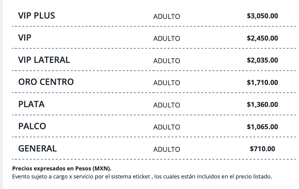 PRECIOS VÍCTOR MENDIVIL SALTILLO 2026 AUDITORIO PARQUE LAS MARAVILLAS
