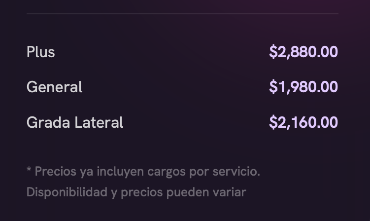 PRECIOS KREATOR CDMX 2026 VELÓDROMO OLÍMPICO