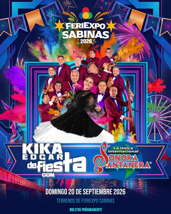 KIKA EDGAR Y SONORA SANTANERA FERIEXPO SABINAS 2026 COAHUILA