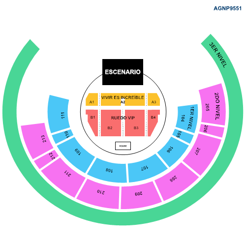 MAPA AUDITORIO GNP SEGUROS
