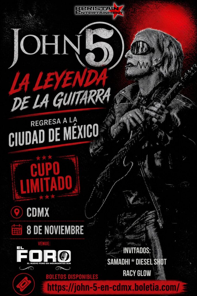 JOHN 5 CDMX 2026 FORO 1869