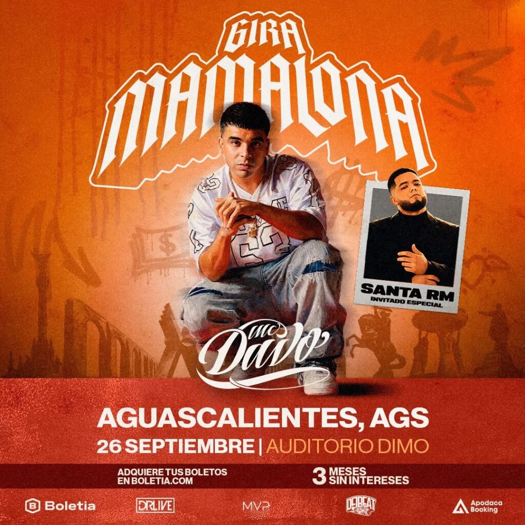 MC DAVO AGUASCALIENTES 2026 AUDITORIO DIMO
