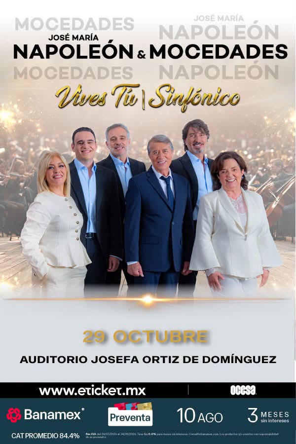 NAPOLEÓN Y MOCEDADES QUERÉTARO 2026 AUDITORIO JOSEFA ORTÍZ