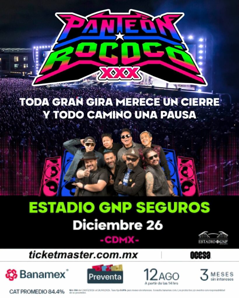 PANTEÓN ROCOCÓ CDMX 2026 ESTADIO GNP SEGUROS
