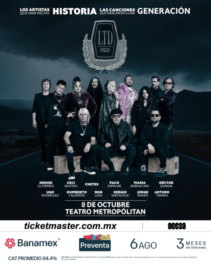 LTD ROCK CDMX 2026 TEATRO METROPÓLITAN