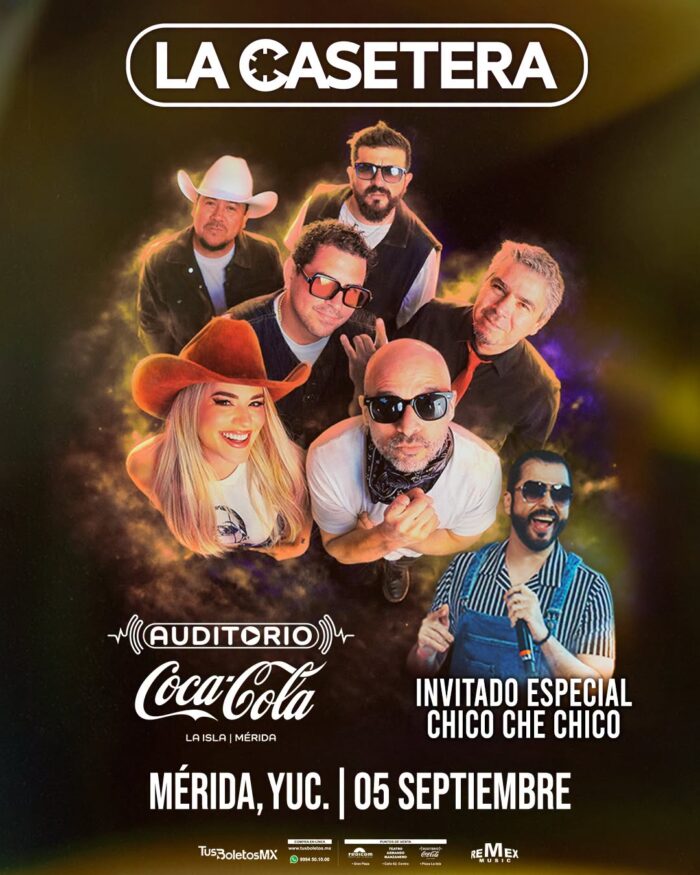 LA CASETERA MÉRIDA 2026 AUDITORIO COCA COLA LA ISLA