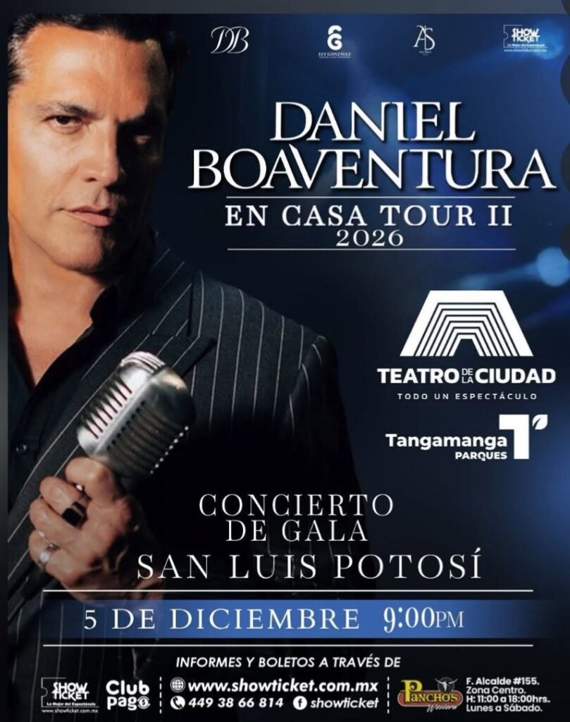 DANIEL BOAVENTURA SAN LUIS POTOSÍ 2026 TEATRO TANGAMANGA 1